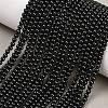 Natural Black Spinel Round Bead Strands G-A130-2mm-32A-1