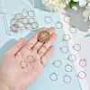40Pcs 316L Surgical Stainless Steel Hoop Earring Findings STAS-UN0053-41RG-4