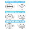 3 Style 2/3/4 Compartments Empty Round Iron Eyeshadow Replacement Box FIND-FH0007-33-2