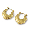 Ion Plating(IP) 304 Stainless Steel Bohemia Teardrop Hoop Earrings for Women EJEW-I284-05G-1