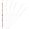 6Pcs Iron Bent Head Beading Needles for Bead Spinner TOOL-BBC0001-12-1