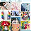 DIY Luminous Flat Round Plastic & Acrylic Beads Bracelet Kits DIY-AR0004-15-6