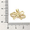 Rack Plating Brass Micro Pave Clear Cubic Zirconia Pendants KK-A206-05C-G-3