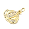 Brass Micro Pave Cubic Zirconia Pendants KK-K417-11B-G-2