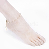 Bicone Austrian Crystal Anklets AJEW-AN00276-4