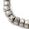 Electroplated Natural Lava Rock Beads Strands G-L606-C02-01B-2