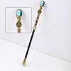 Natural Labradorite Twelve Constellation Magic Wand PW-WG48147-06-1