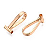 Brass Brooch Pendant Converters KK-ZX023-42G-1