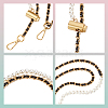Adjustable Imitation Pearl Bead Bag Strap Chains FIND-WH0417-74-3