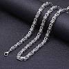 Titanium Steel Byzantine Chain Necklaces FS-WG56795-107-1