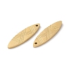 Ion Plating(IP) 316L Surgical Stainless Steel Pendants STAS-H213-06G-3