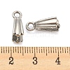 Non-Tarnish 304 Stainless Steel Pendant Pinch Bails STAS-Q310-11P-3