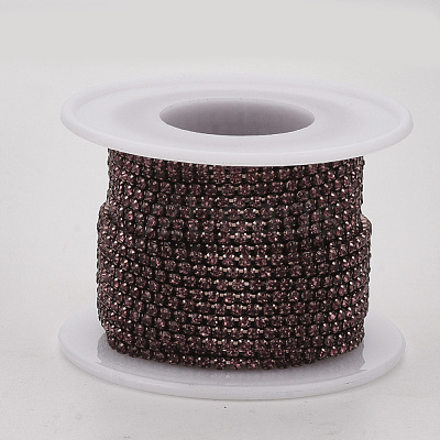 Electrophoresis Iron Rhinestone Strass Chains CHC-Q009-SS12-B08-1