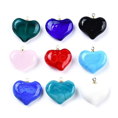 Handmade Lampwork Pendants LAMP-G160-01-M-1