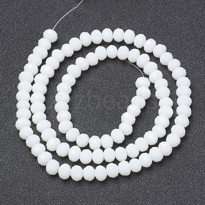 Opaque Solid Color Glass Beads Strands EGLA-A034-P2mm-D01-1