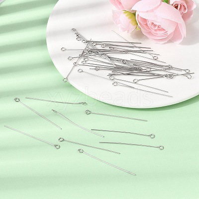 Tarnish Resistant 304 Stainless Steel Eye Pin STAS-R045-45mm-1