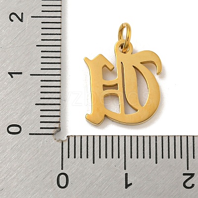 Ion Plating(IP) 304 Stainless Steel Charms STAS-I010-01G-U-1