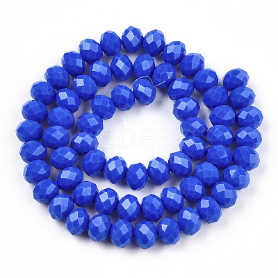 Opaque Solid Color Glass Beads Strands EGLA-A034-P2mm-D32-1