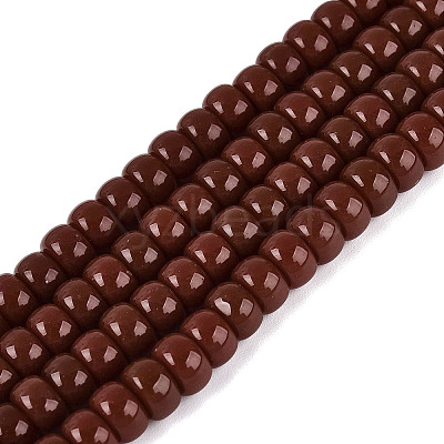 Opaque Glass Beads Strands GLAA-NH0002-B01-C03-1