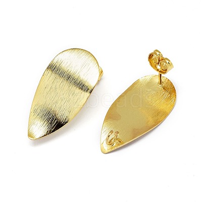 Brass Stud Earrings Findings KK-O123-E-1