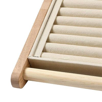 Velvet with Wood Jewelry Display Stands NDIS-F004-04A-1