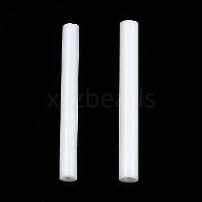 Glass Round Bugle Bea X-SEED-WH0005-01D-1