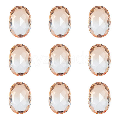 Pointed Back Glass Rhinestone Cabochons RGLA-OC0001-03D-1