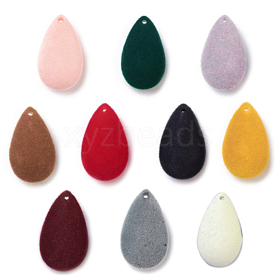 Flocky Acrylic Pendants X-OACR-I001-I-M-1