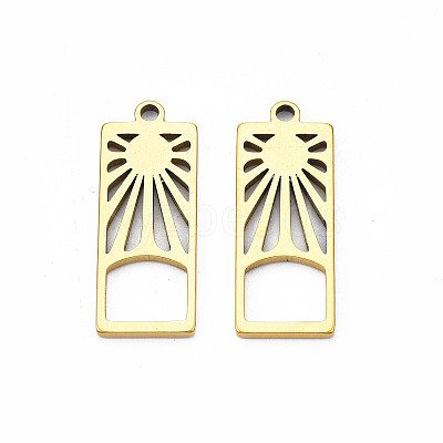 Ion Plating(IP) 201 Stainless Steel Pendants X-STAS-T063-171G-1