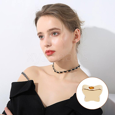 40Pcs 2 Style Brass Beads KK-GO0001-03-1