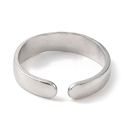304 Stainless Steel Enamel Open Cuff Rings for Women RJEW-F166-16P-02-1