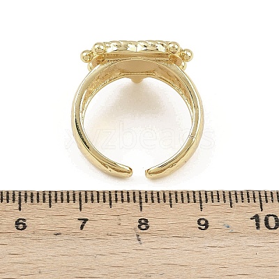 Brass Open Cuff Rings for Women LS-RJEW-K308-04A-G-1