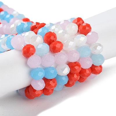 Glass Beads Strands EGLA-A034-M8mm-41-1