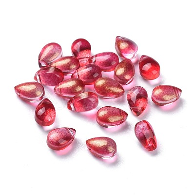 Transparent Glass Charms GGLA-M004-05B-1