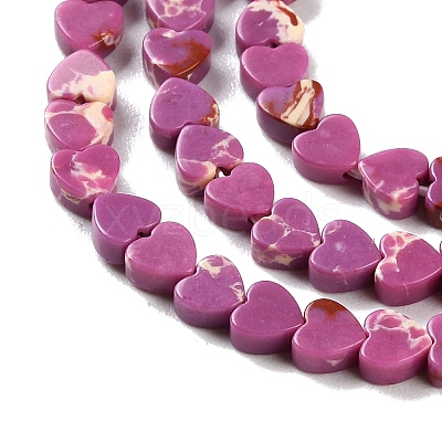 Dyed Synthetic Imperial Jasper Beads Strands G-M403-A35-01-1
