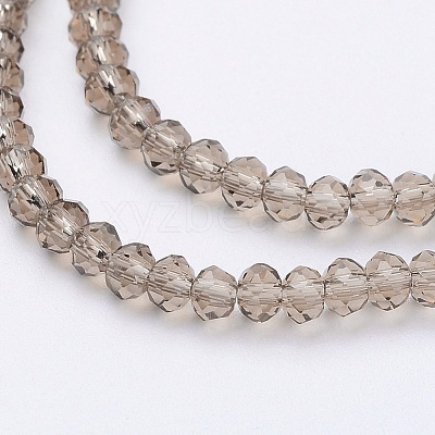 Transparent Glass Beads Strands X-GLAA-R135-2mm-15-1