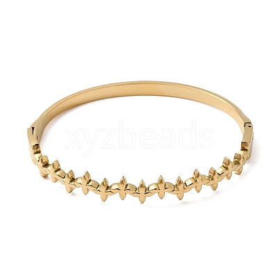 304 Stainless Steel Hinged Bangles for Women BJEW-B168-08G-1