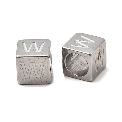304 Stainless Steel European Beads STAS-D382-02W-P-1