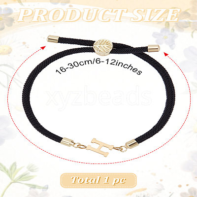 1Pc Adjustable Nylon Cord Slider Bracelets for Women BJEW-LP0001-32H-01-1