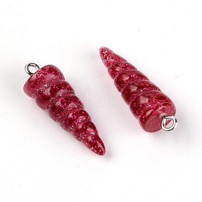 Resin Pendants RESI-WH0014-45E-1