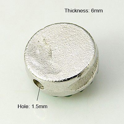 Alloy Rhinestone Beads RB-E007-1-1