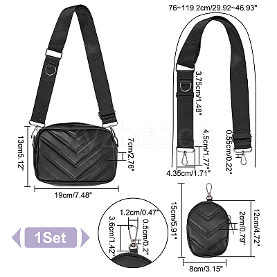 PU Leather Shoulder Bag for Women DIY-WH0409-35B-1