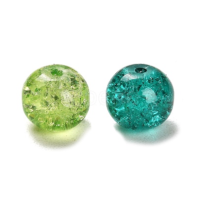 Transparent Crackle Glass Beads CCG-MSMC0002-01-M-1
