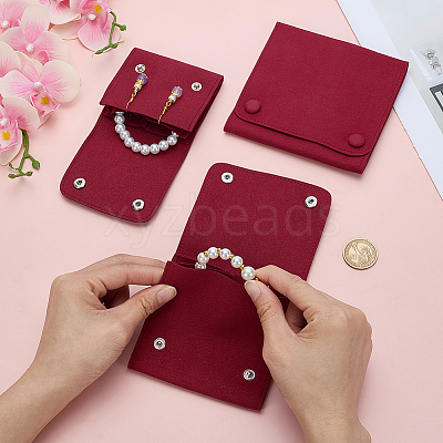 3Pcs 3 Styles Microfiber Flip Jewelry Bags ABAG-AR0001-06A-1