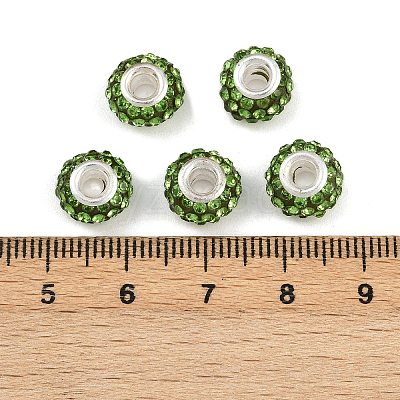 Resin Rhinestone Beads CPDL-H001-10x7mm-15-1