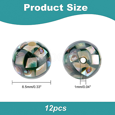Opaque Resin Beads SSHEL-BC0001-24-1