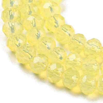 Baking Paint Transparent Glass Beads Strands DGLA-A034-J2mm-B07-1