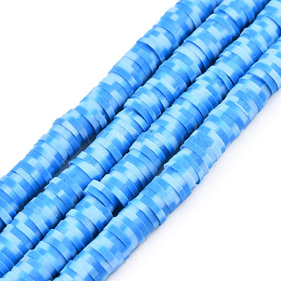 Handmade Polymer Clay Beads Strands CLAY-R067-3.5-5.0mm-M1-1