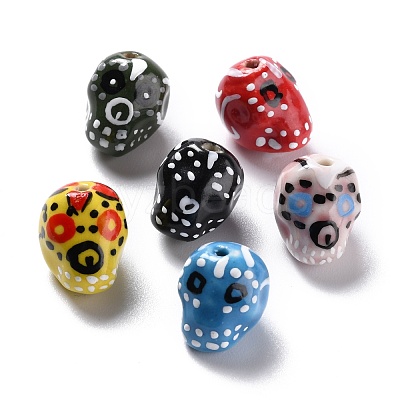 Handmade Porcelain Beads LAMP-F020-38H-1