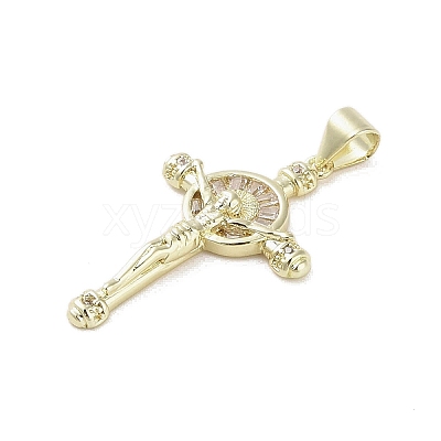 Real 18K Gold Plated Brass Micro Pave Cubic Zirconia Pendants KK-A209-08G-02-1